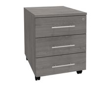 Caisson mobile IRIS - L43 x H56 x P60 cm - 3 tiroirs - imitation Chêne gris