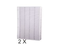 Exacompta - Pack de 2 intercalaires 100 touches numériques - A4 - blanc