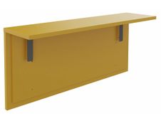 Tablette pour banque d'accueil OLA - réglable en hauteur - L60 x P30 cm - equerre carbone (A positionner sur module haut ou retour direct haut) - jaune curry