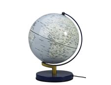 Carpentras Sign - Globe terrestre lumineux - 25 cm - tactile bleu clair