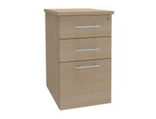 Caisson bout de bureau IDRA/DUAL - L43 x P60 cm - Imitation Chêne clair