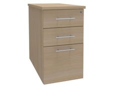 Caisson bout de bureau IDRA/DUAL - L43 x P80 cm - Imitation Chêne clair