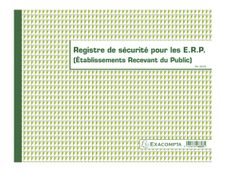 Exacompta - Registre de sécurité ERP - 32 pages - 24 x 32 cm