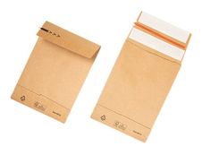 Antalis - 200 Pochettes Enveloppes aller-retour - 45 x 57 x 9,5 cm - brun - double bande adhésive