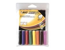 BIC VELLEDA 1741 - Pack de 8 marqueurs effaçables - pointe ogive - couleurs assorties