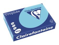 Clairefontaine Trophée - Papier couleur - A4 (210 x 297 mm) - 160 g/m² - 250 feuilles - bleu alizé