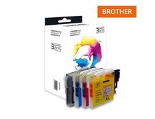 Cartouche compatible Brother LC980/LC1100 - pack de 4 - noir, jaune, cyan, magenta - Switch 