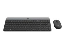 Logitech MK470 - ensemble clavier Azerty et souris sans fil ultra fin - graphite