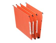 Esselte Dual - 25 Dossiers suspendus pour armoires - fond 15 mm - orange