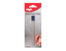 Carpentras Sign - 2 Recharges pour stylo à bille - bleu - pointe moyenne
