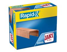 Rapid - Boîte de 5000 Agrafes cuivrées - JAKY 6 - jusqu'à 20 feuilles