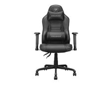 Fauteuil gamer Fusion S Black - accoudoirs réglables - appui-tête intégré - noir - noir