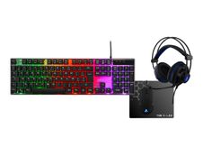 G-LAB Gallium - clavier gamer filaire + souris filaire + casque + tapis