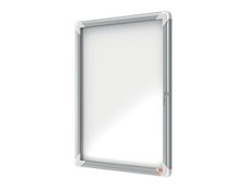 Nobo - Vitrine intérieure 4 A4 (494 x 668 mm) - cadre aluminium fond métal