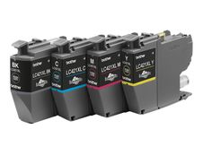 Brother LC421XL - pack de 4 - noir, jaune, cyan, magenta - cartouche d'encre originale