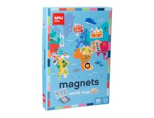 Apli Kids - Jeu magnétique Cartes du monde