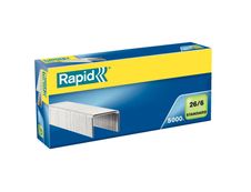 Rapid - Boîte de 5000 Agrafes Strong 26/6 - jusqu'à 30 feuilles