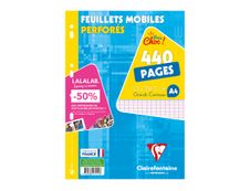 Clairefontaine - 400 feuilles simples A4 - grands carreaux (Seyes) - perforées