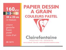Pochette papier dessin Canson Couleurs Vives 24x32 150 gr/m² 