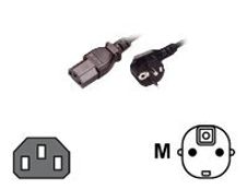 MCL Samar - câble d'alimentation 2 Pôles + Terre (M) vers IEC C13 (F) - 2 m
