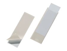 DURABLE POCKETFIX - 10 Porte-étiquettes adhésives - 40 x 125 mm - transparent