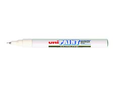 UNI PAINT - Marqueur permanent - pointe fine - blanc