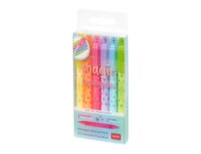 Legami Magic - Pack de 6 surligneurs effaçables - rouge, bleu, vert, jaune, orange, pourpre
