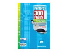 Clairefontaine - 300 feuilles simples A4 - grands carreaux (Seyes) - perforées
