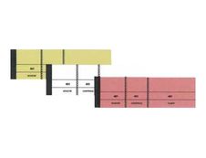 ELVE - Bloc passe-partout 3 volets - 50 x 150 mm - numéroté - blanc