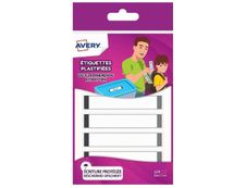 Avery - 24 Étiquettes plastifiées multi-usages blanches avec bordure grise - 86 x 17 mm