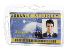 Durable Hartbox - Porte-badge - pour 54 x 87 mm - transparent
