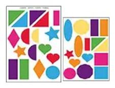 Apli - 4 feuilles gommettes maxi - formes géométriques