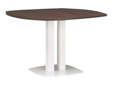 Table de réunion ronde XENON - 115 cm - Chêne royal