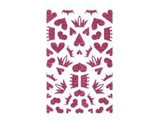 Maildor - 2 feuilles gommettes couronnes - rose