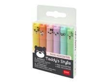 Legami - 6 Mini surligneurs - couleurs pastels assorties