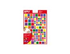 Apli - 6 feuilles gommettes triangles - coloris assortis