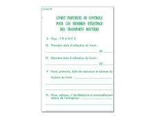Exacompta - Livret individuel de contrôle pour conducteurs et convoyeurs de véhicules routiers - 14,8 x 10,5 mm