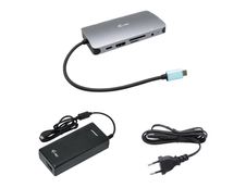 i-Tec USB-C Metal Nano Dock - Station d'accueil - USB-C / Thunderbolt 3 - VGA, HDMI - GigE - 112 Watt - Europe