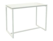 Table haute EASYDESK - L150 x P75 x H110 cm - plateau blanc