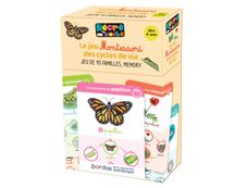 Le jeu Montessori des cycles de vie - Jeu de 10 familles, memory