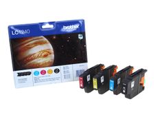 Brother LC1240 - Pack de 4 - noir, cyan, magenta, jaune - cartouche d'encre originale