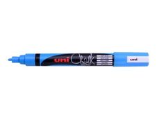 UNI CHALK - Marqueur craie - pointe moyenne conique - bleu