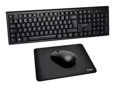 PORT Connect - ensemble clavier et souris sans fil + tapis de souris - AZERTY