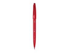 Pentel - Feutre pinceau à pointe souple - rouge
