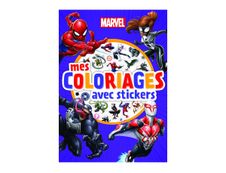 Marvel Spider-Man - Mes coloriages avec stickers - livre à colorier