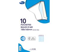 La Couronne - 10 pochettes bulles - 100 x 165 mm - autocollant - blanc