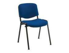Chaise VISITEUR - accoudoir avec tablette en option - bleu