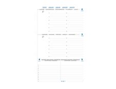 Exacompta Exatime 21 - Recharge pour organiseur - 1 semaine sur 2 pages à l'horizontal - 14,2 x 21 cm