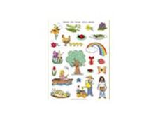 Apli - 3 feuilles gommettes printemps