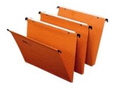 Fast Standard - 25 Dossiers suspendus pour tiroirs - orange - fond 15 mm